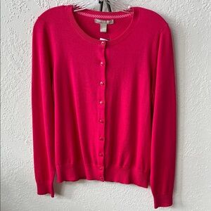 Banana Republic Fuchsia Cardigan Sweater